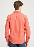 Wrangler Regular Fit Turuncu Erkek Gömlek W5MY20527933L Uzun Kollu Gömlek