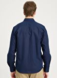 Wrangler Regular Fit Lacivert Erkek Gömlek W5MY205279W68 Uzun Kollu Gömlek