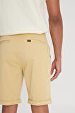 Regular Fit Normal Kesim Normal Bel Camel Şort