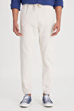 Slim Fit Dar Kesim Normal Bel Dar Paça Taş Rengi Jogger Pantolon