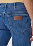 Wrangler Normal Bel Slim Fit Koyu Mavi Erkek Denim Pantolon W12S084W83 Texas Slim Jean Pantolon