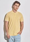 Wrangler Bej Erkek Polo T-Shirt W7D5K4XX2TUQ Kısa Kollu Polo T-shir