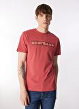 Wrangler Bisiklet Yaka Gül Kurusu Erkek T-Shirt W241199620 Bisiklet Yaka T-shirt