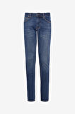Skinny Fit Çok Dar Kesim  Normal Bel Çok Dar Paça Malone Mavi Jean Kot Pantolon