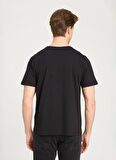 Lee Bisiklet Yaka Siyah Erkek T-Shirt L241576001 Bisiklet Yaka T-shirt