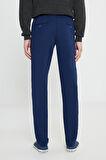 Relaxed Fit Geniş Kesim Lacivert Chino Pantolon