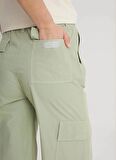 Lee Yüksek Bel Geniş Fit Gri Kadın Pantolon LCAP002A11-Cargo Non Denim Pantolon