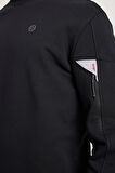 All Terrain Gear Regular Fit Normal Kesim Bisiklet Yaka Siyah Sweatshirt