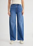 Lee Yüksek Bel İspanyol Paça Regular Fit Mavi Kadın Denim Pantolon L31S011XT-Stella A Line Jean Pantol