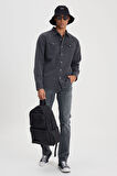 Lee Erkek Slim Tapered Fit Dar Kesim Normal Bel Düz Paça Extreme Motion Koyu Gri Esnek Jean Kot Pantolon - L72A 