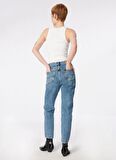 Lee Yüksek Bel Düz Paça Regular Fit Açık Bej Kadın Denim Pantolon L30U021851-Carol Jean Pantolon