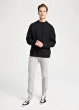 Wrangler Bisiklet Yaka Siyah Erkek Sweatshırt W661205543471 Bisiklet Sweatshirt