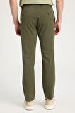 Slim Fit Dar Kesim Normal Bel Dar Paça Haki Chino Pantolon