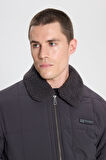 Regular Fit Normal Kesim Antrasit Bomber Ceket