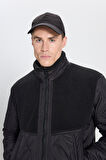 Regular Fit Normal Kesim Sherpa Detaylı Siyah Kapitone Mont
