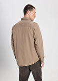 Wrangler Relaxed Vizon Erkek Gömlek W241464208 Vizon Gömlek