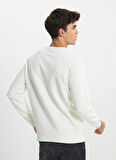 Lee Bisiklet Yaka Ekru Erkek Sweatshırt L242503104 Ekru Sweatshirt
