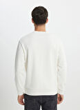 Lee Bisiklet Yaka Ekru Erkek Sweatshırt L242503104 Ekru Sweatshirt