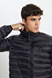 Regular Fit Normal Kesim Siyah Şişme Mont