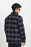 Relaxed Fit Geniş Kesim Çok Renkli Gömlek Ceket