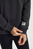 Loose Fit Rahat Kesim Bisiklet Yaka İçi Polarlı Antrasit Sweatshirt