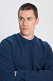 Regular Fit Normal Kesim Bisiklet Yaka Lacivert Sweatshirt