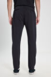 Regular Fit Normal Kesim Normal Bel Dar Paça Siyah Esnek Pantolon