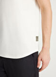 Wrangler Bisiklet Yaka Ekru Erkek T-Shirt W2510718104 Ekru T-Shirt