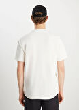 Wrangler Bisiklet Yaka Ekru Erkek T-Shirt W2510718104 Ekru T-Shirt