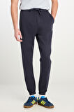 Regular Fit Normal Kesim Ribanalı Paça Lacivert Jogger Pantolon