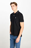 Lee Erkek %100 Pamuk Regular Fit Siyah Polo Yaka T-Shirt - L61ARL01