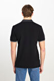 Lee Erkek %100 Pamuk Regular Fit Siyah Polo Yaka T-Shirt - L61ARL01