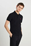 Regular Fit Normal Kesim Polo Yaka %100 Pamuk Kiremit Rengi Tişört