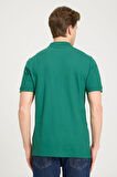 Wrangler Regular Fit Normal Kesim Polo Yaka %100 Pamuk Yeşil Tişört W7D5K4XX2T300