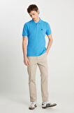 Regular Fit Normal Kesim Polo Yaka %100 Pamuk Kiremit Rengi Tişört