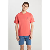Wrangler Relaxed Fit Small Logo Pembe Tişört MW7NM20387733L 	