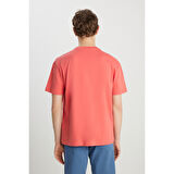 Wrangler Relaxed Fit Small Logo Pembe Tişört MW7NM20387733L 	