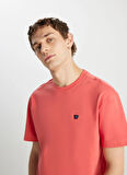 Wrangler Bisiklet Yaka Kiremit Erkek T-Shirt MW7NM20387733L Relaxed Fit Small