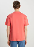 Wrangler Bisiklet Yaka Kiremit Erkek T-Shirt MW7NM20387733L Relaxed Fit Small
