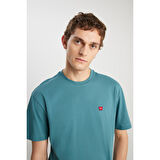 Wrangler Relaxed Fit Small Logo Petrol Tişört MW7NM203877W25 	