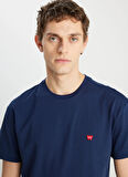 Wrangler Bisiklet Yaka Lacivert Erkek T-Shirt MW7NM203877W72 Relaxed Fit Small