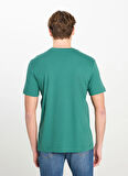 Lee Bisiklet Yaka Yeşil Erkek T-Shirt ML60UFQG26 Regular Fit Patch Logo