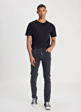 Rider Jean Slim Fit Normal Bel Siyah Erkek Denim Pantolon L701071001