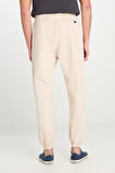 Regular Fit Normal Kesim Ribanalı Paça Taş Rengi Jogger Pantolon