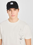 Lee Bisiklet Yaka Ekru Erkek T-Shirt L2510321102 Regular Fit Grafik
