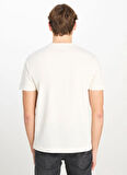 Lee Bisiklet Yaka Ekru Erkek T-Shirt L2510323102 Regular Fit Grafik