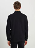 Wrangler Siyah Erkek Polo T-Shirt W2510683001 Uzun Kol Polo T-shirt