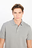 Lee Erkek Regular Fit Pamuklu Gri Polo Yaka T-Shirt - L2510551035