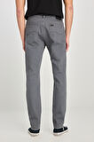 Rider Slim Fit Dar Kesim Normal Bel Gri Pamuklu Esnek Denim Pantolon