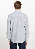 Lee Relaxed Ekru Erkek Gömlek LM726855543 Çizgili Relaxed Fit